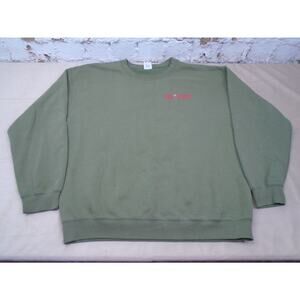 Aluminum Overcast B-17 Flying Fortress Sweatshirt Mens Large Green Crewneck